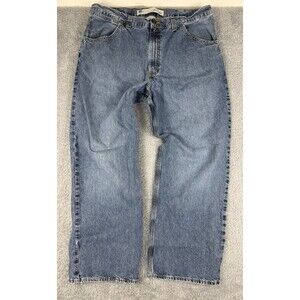 GAP Worker Jeans Mens 38x30 Blue Baggy Wide Leg Fade Skater Grunge Y2K Loose